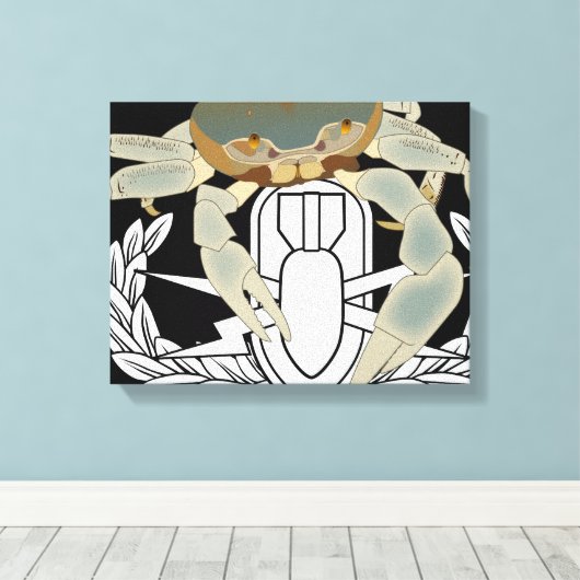 EOD Crab Canvas Afdruk (Insitu (Houten vloer))