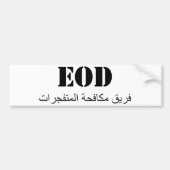 EOD (Explosive Combat Team) Bumpersticker (Voorkant)