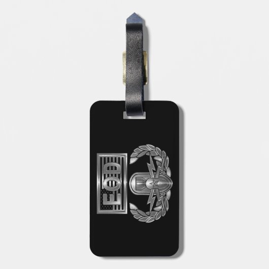EOD Explosive Ordnance Disposal Bagagelabel (Achterkant verticaal)