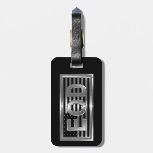 EOD Explosive Ordnance Disposal Bagagelabel (Achterkant verticaal)