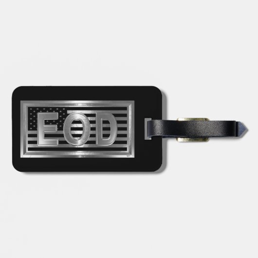 EOD Explosive Ordnance Disposal Bagagelabel (Achterkant horizontaal)