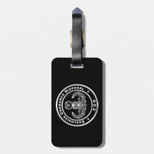 EOD Explosive Ordnance Disposal Bagagelabel (Achterkant verticaal)