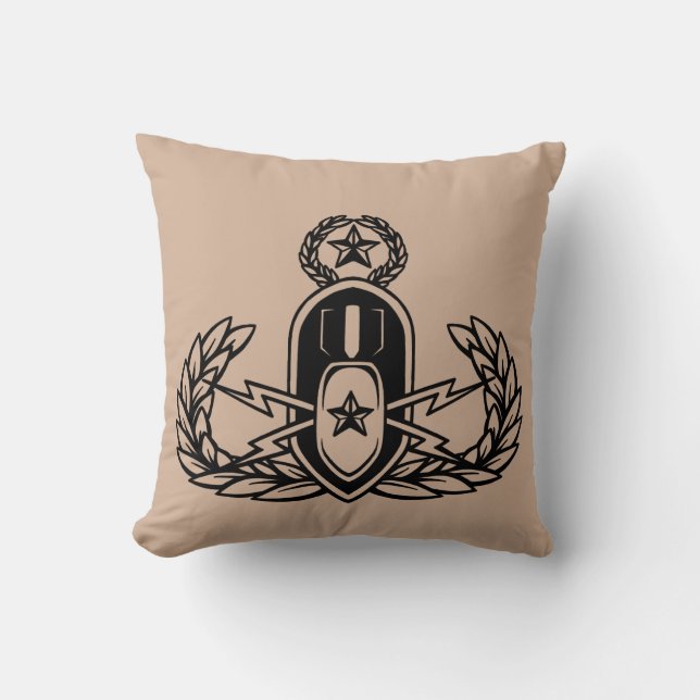 EOD (Explosive Ordnance Disposal) Master Badge Kussen (Voorkant)