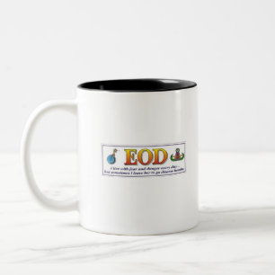 EOD Fear Tweekleurige Koffiemok