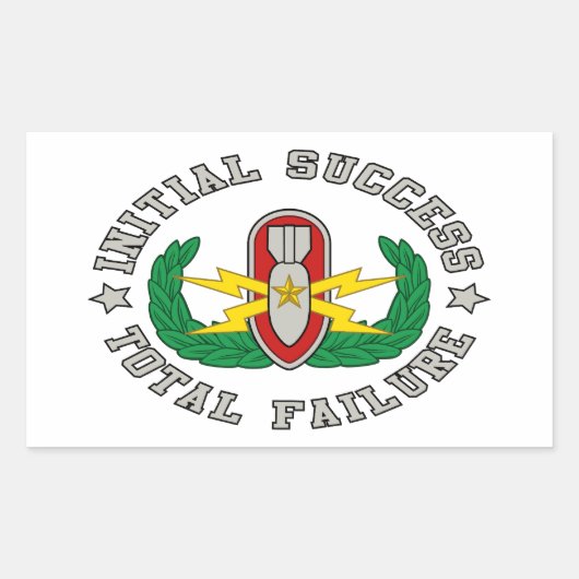 EoD Hoger in kleur ISTF Rechthoekige Sticker (Voorkant)