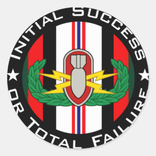 EOD in kleur OEF ISoTF Ronde Sticker