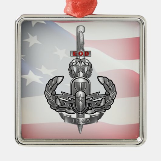 EOD Irak Veteran Metalen Ornament (Voorkant)