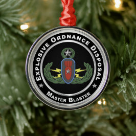 EOD Kerstmis Metalen Ornament