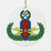 EOD-kerstversiering Keramisch Ornament (Voorkant)