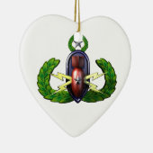 EOD-krab/sneeuwvlok Keramisch Ornament (Rechts)