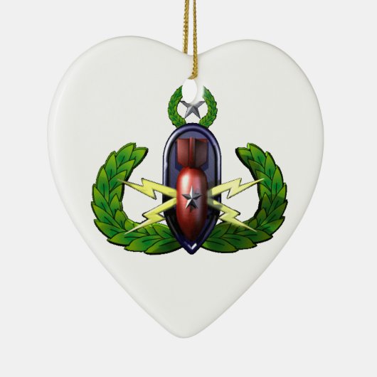 EOD-krab/sneeuwvlok Keramisch Ornament (Rechts)