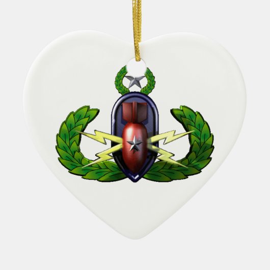 EOD-krab/sneeuwvlok Keramisch Ornament (Voorkant)