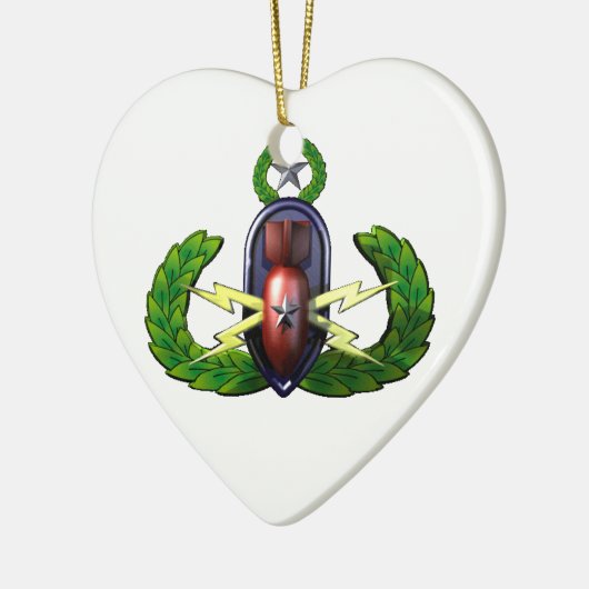 EOD-krab/sneeuwvlok Keramisch Ornament (Links)