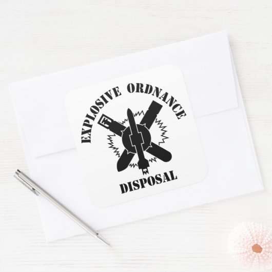 EOD LOGO VIERKANTE STICKER (Envelop)