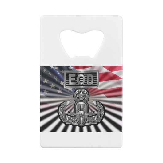 "EOD Master Blaster" Creditkaart Flessenopener (Achterkant)
