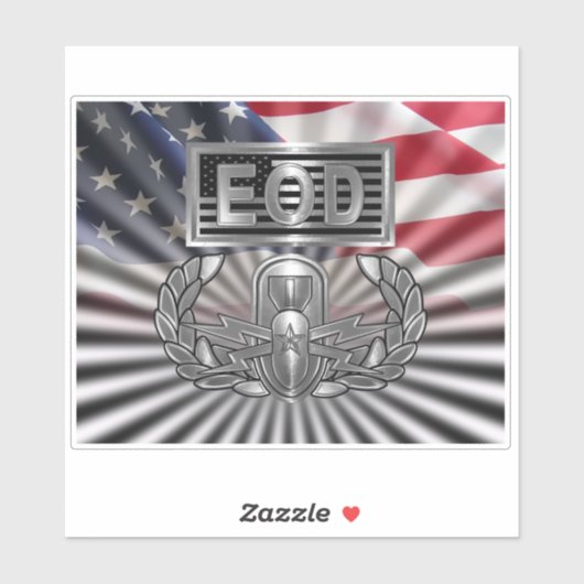 “EOD Master Blaster” Herdenkings- Sticker (Vel)