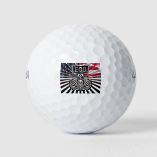 “EOD Master Blaster” Herdenkingscadeau Golfballen (Voorkant)
