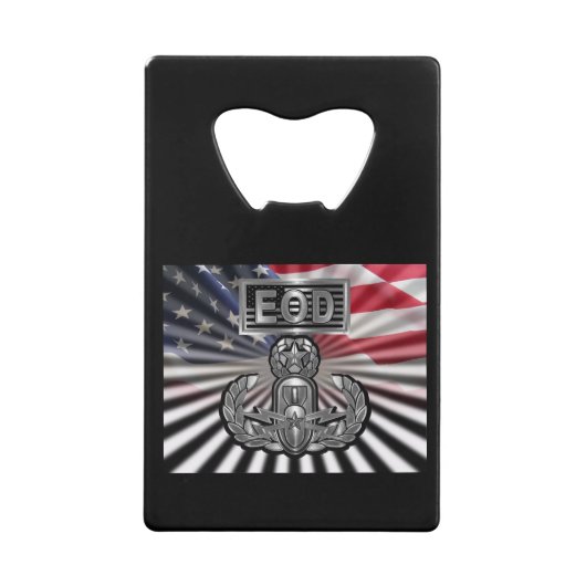 “EOD Master Blaster” Herdenkingsgeschenk Creditkaart Flessenopener (Voorkant)