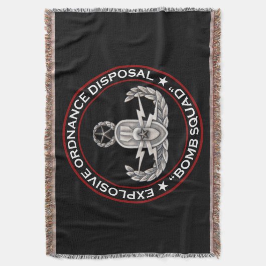 EOD Master Bomb Squad Deken (Voorkant Verticaal)