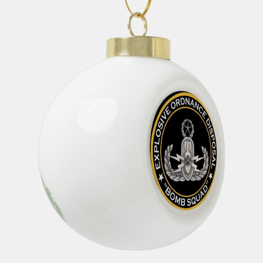 EOD Master Bomb Squad Keramische Bal Ornament (Links)