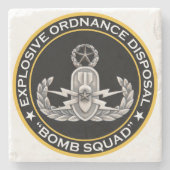 EOD Master Bomb Squad Stenen Onderzetter (Voorkant)