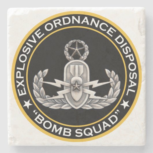 EOD Master Bomb Squad Stenen Onderzetter (Voorkant)