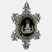 EOD Master Bomb Squad Tin Sneeuwvlok Ornament (Links)