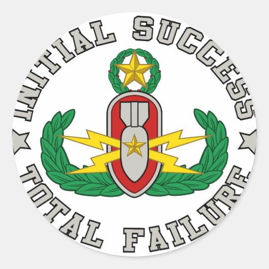 EOD Master in kleur ISTF Ronde Sticker (Voorkant)