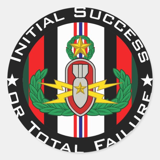 EOD Master in kleur OEF ISoTF Ronde Sticker (Voorkant)