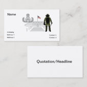 EOD Master Memorial Bomb Suituit Visitekaartje (Voorkant / Achterkant)
