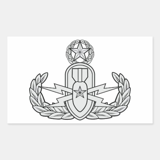 EOD Master Rechthoekige Sticker (Voorkant)