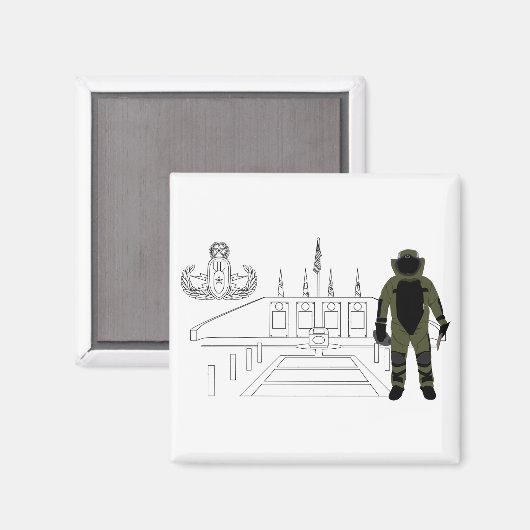 EOD Memorial bompak Magneet (Voorkant / Achterkant)