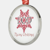 EOD Merry Kerstry Metalen Ornament (Links)