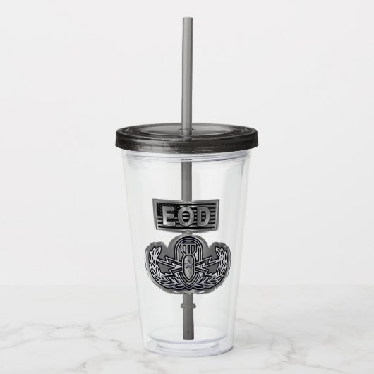 EOD Onschadelijk maken van explosieven Acryl Drinkbeker (Voorkant)