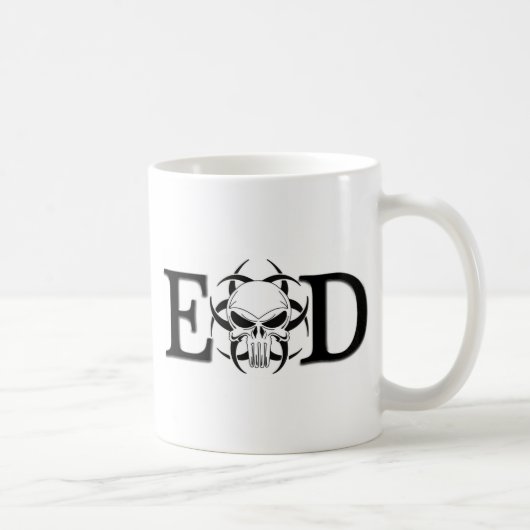 EOD-schedel Koffiemok (Rechts)