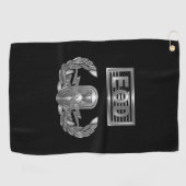 EOD Senior Badge (Explosive Ordnance Disposal) Golfhanddoek (Horizontaal)