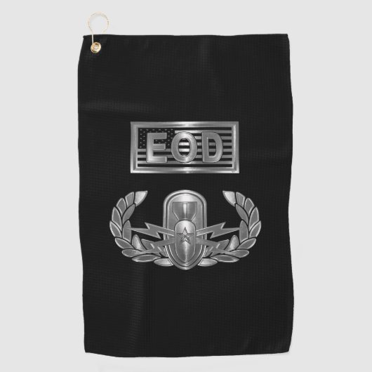 EOD Senior Badge (Explosive Ordnance Disposal) Golfhanddoek (Voorkant)