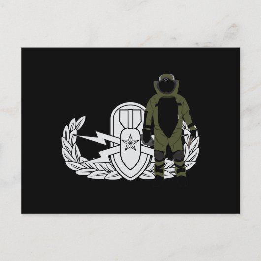 EOD Senior Bomb Suit Briefkaart (Voorkant)