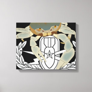 EOD Senior Crab Canvas Afdruk