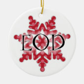EOD Sneeuwvlok Ornament (Voorkant)