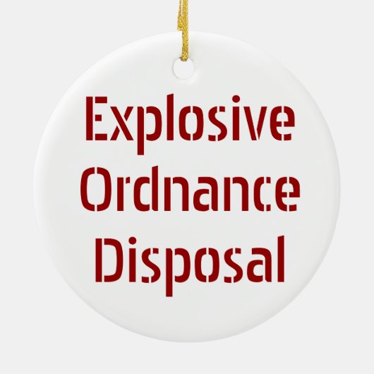 EOD Sneeuwvlok Ornament (Achterkant)