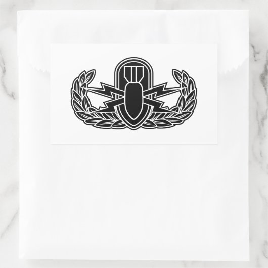 EOD stencil Rechthoekige Sticker (Tas)