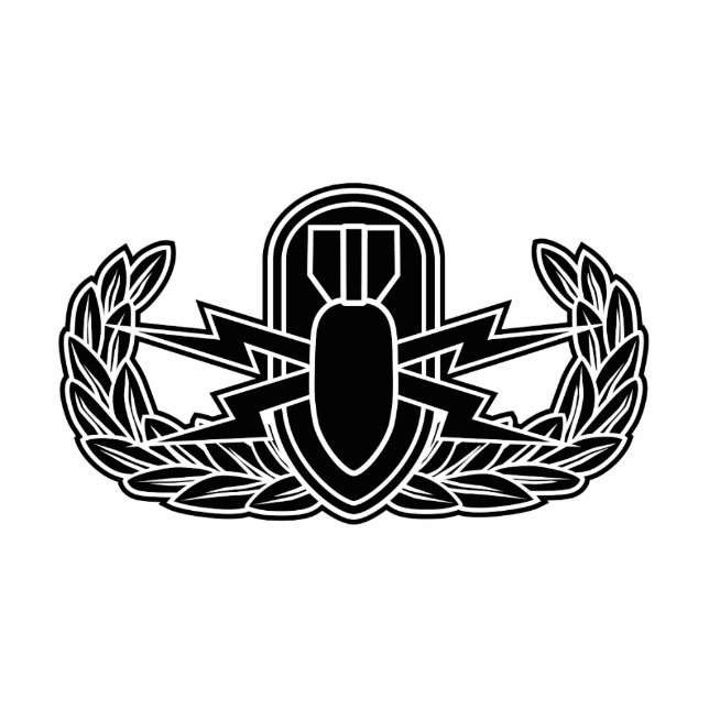 EOD stencil Staand Fotobeeldje (Voorkant)