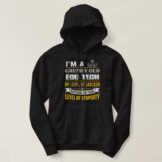 EOD Tech, ik ben een ouderwetse EOD Tech Hoodie (Design voorkant)