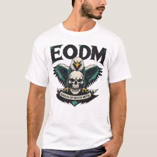 EODM Eagle & Skull – Retro Rock Poster Art T-shirt