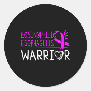 EOE - Eosinofiele oesofagitis bewustzijn T-Shirt Ronde Sticker