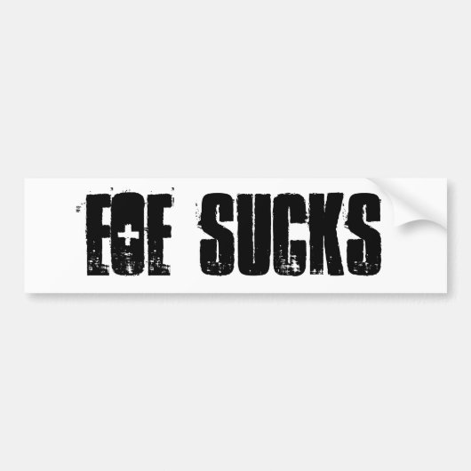 EOE IS VERSCHRIKKELIJK Bumper Sticker (Voorkant)