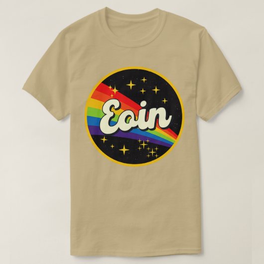 Eoin regenboog in ruimte  stijl t-shirt (Design voorkant)