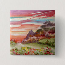 "Eon Isle: Zonnegebergte" vierkante Button/Pin