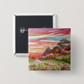 "Eon Isle: Zonnegebergte" vierkante Button/Pin Vierkante Button 5,1 Cm (Voorkant /achterkant)